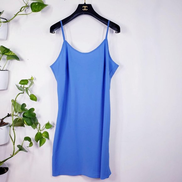 NANETTE LEPORE Women Blue Cami Slip Sleepwear Dress 16 XL Scoop Adjustable‎ - Picture 3 of 10